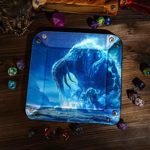 Foldable Dice Tray | Kraken | Blue