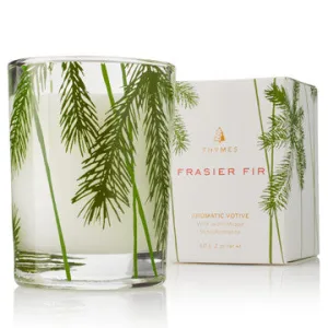 Frasier Fir: Votive Candle Pine Needle Design