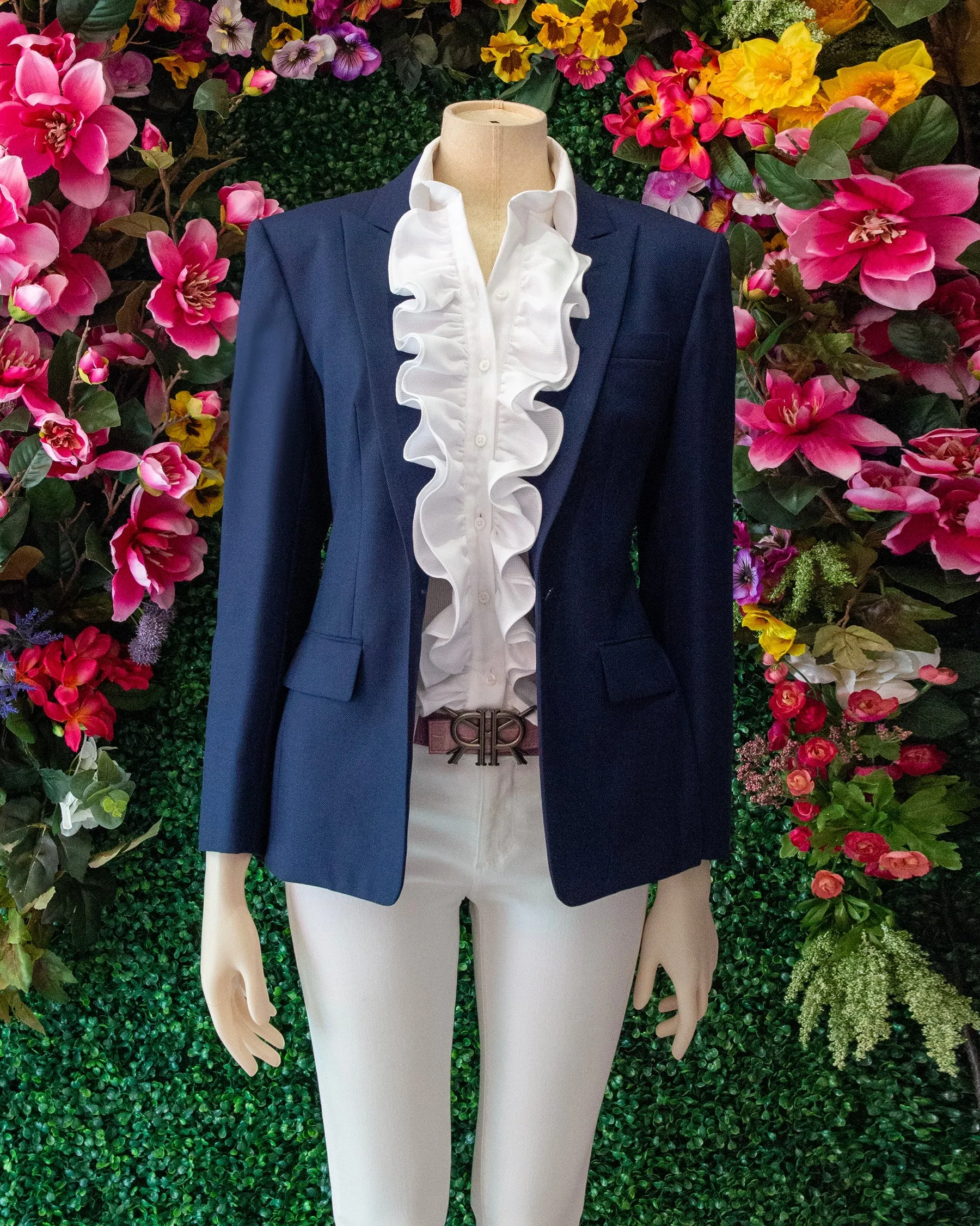 Pleated Sleeve Ruffle